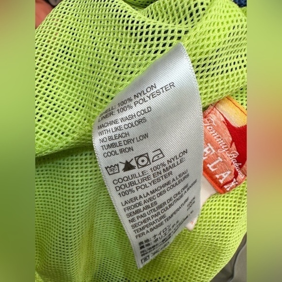 Tommy Bahama Relaxed Swim Shorts Blue in leafs - Picture 3 of 6